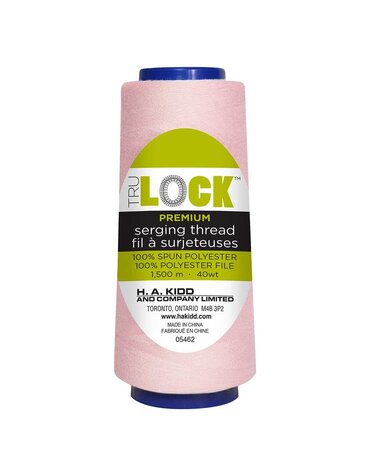 TRULOCK Set of 5 cones of TRULOCK Premium serging thread 1500m - Pink