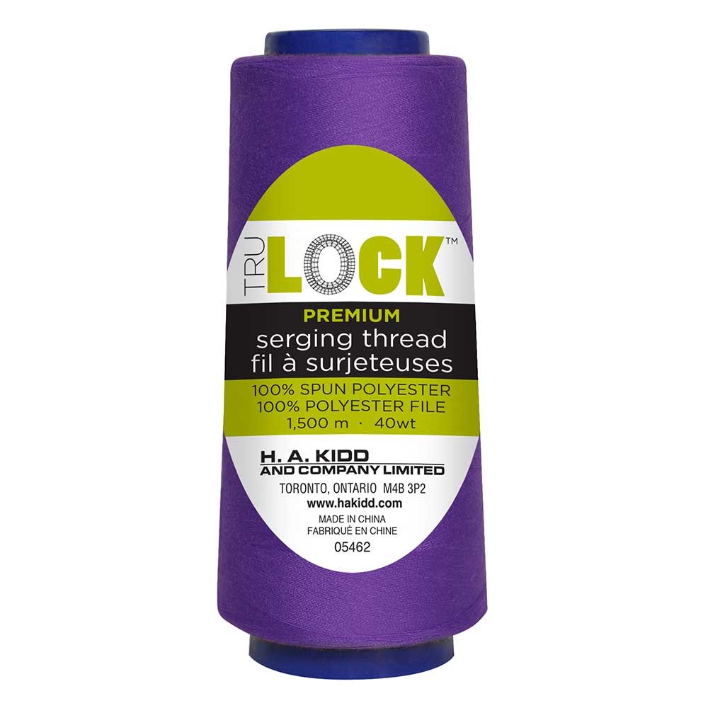 TRULOCK Ensemble de 5 cones de fil pour surjeter 1500m TRULOCK Premium - Violet