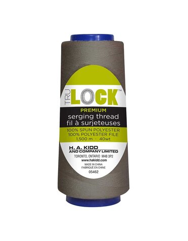 TRULOCK Set of 5 cones of TRULOCK Premium serging thread 1500m - Taupe