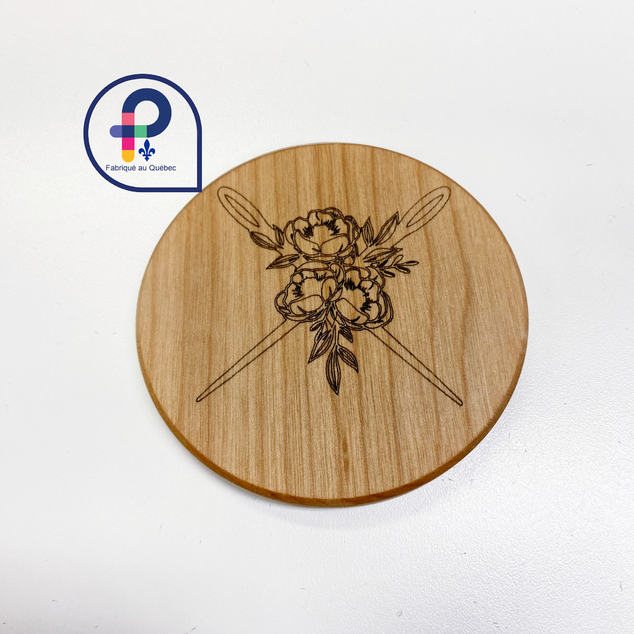 L'Atelier a Many & Famille Sous-verre motif de couture