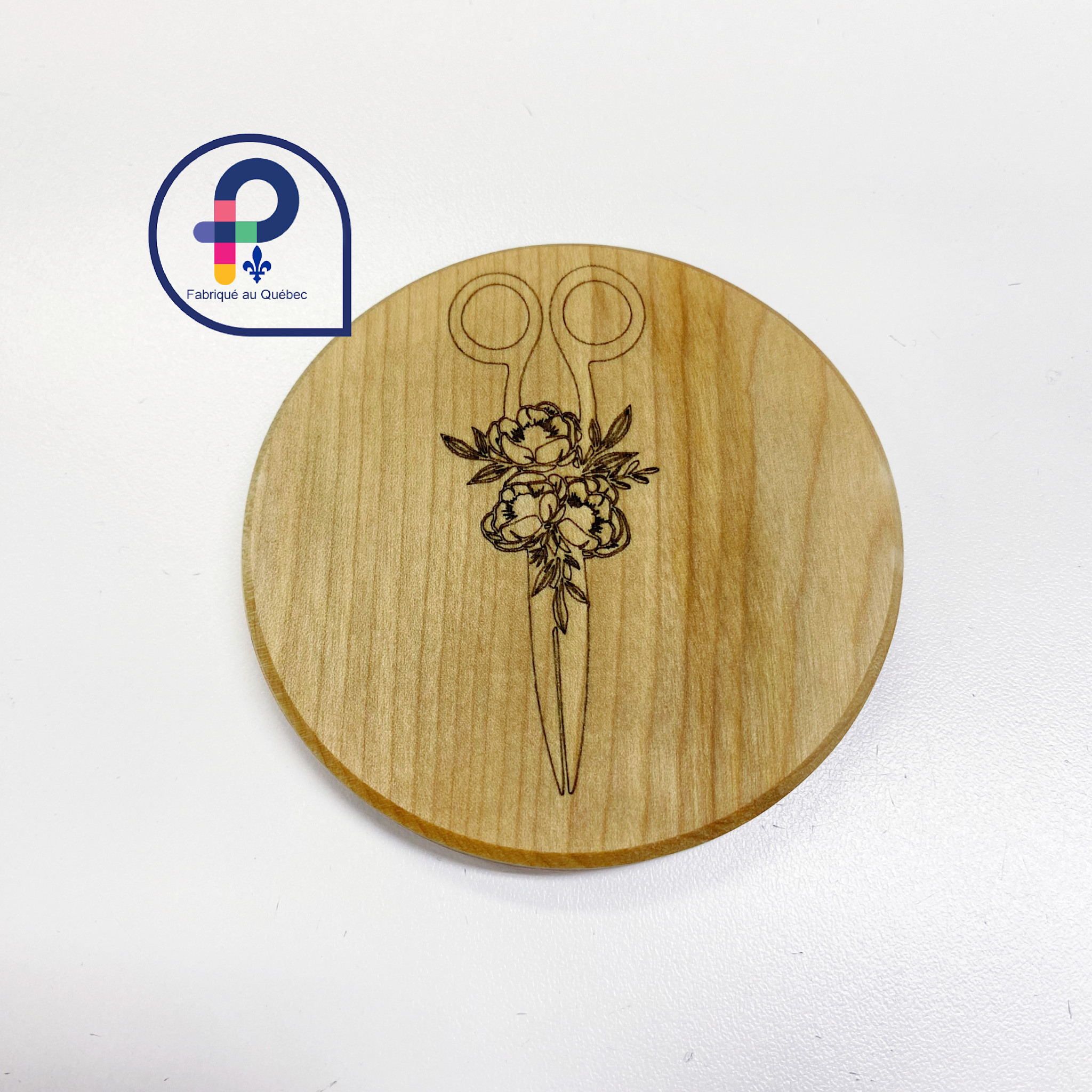 L'Atelier a Many & Famille Sous-verre motif de couture