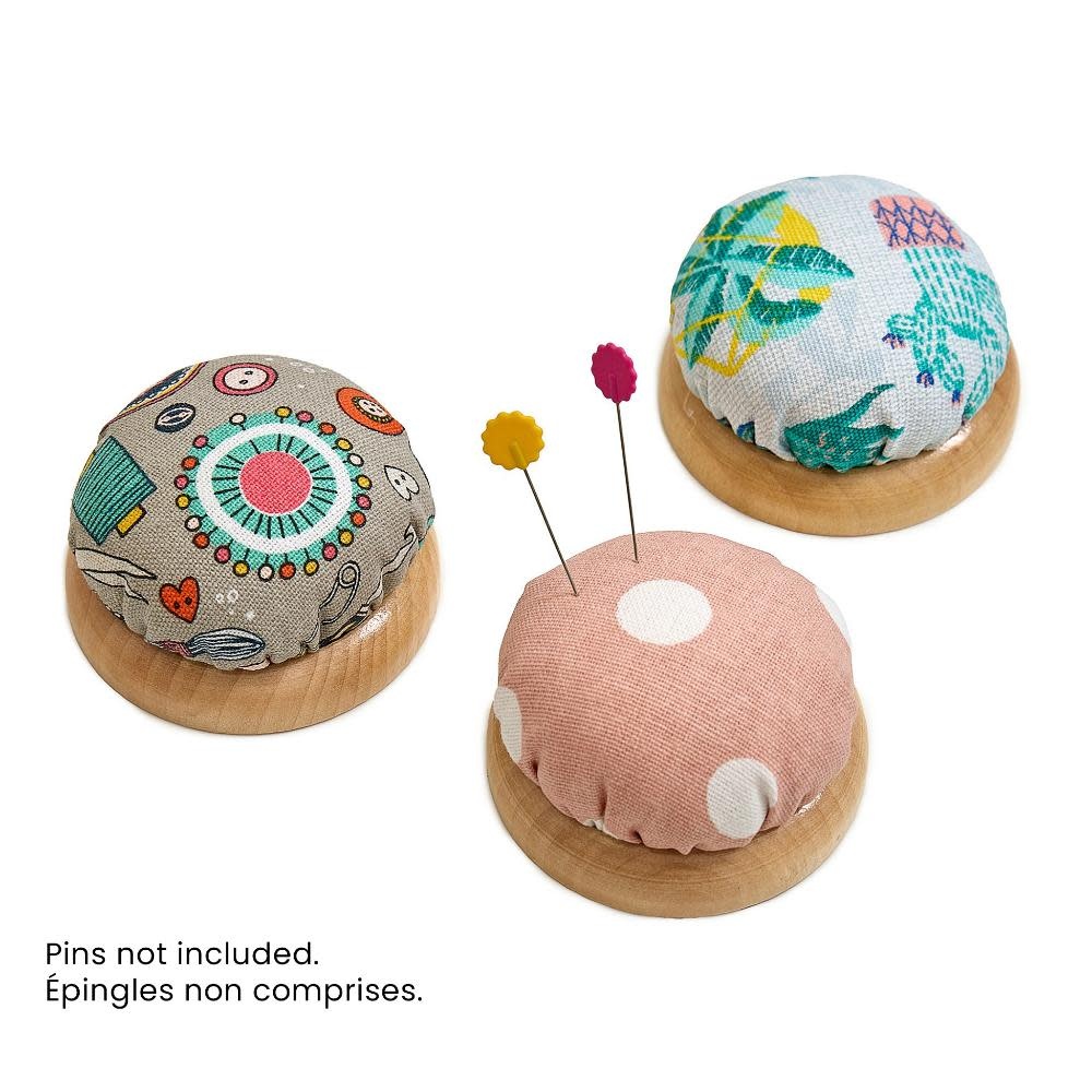 Sew Tasty SEW TASTY Pincushion with Wooden Base ( sold individually pin not included )