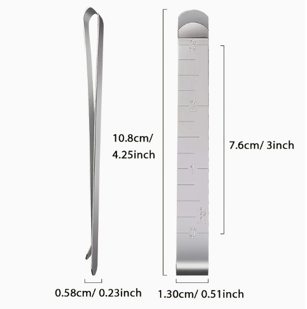 Pénélope 5 Hem Clips with Measuring Guide – 3 Inches