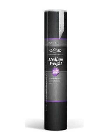 OESD Entoilage déchirable medium 2.0 oz 15 po x 10 v noir