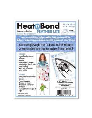 HeatnBond Paquet adhésif Feather Lite à repasser HEATNBOND - 43cm x .9m (17″ x 1v.)