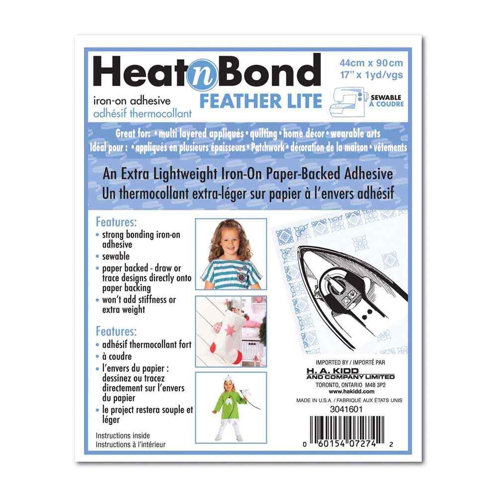 HeatnBond Paquet adhésif Feather Lite à repasser HEATNBOND - 43cm x .9m (17″ x 1v.)