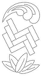 C&T Publishing Sashiko Stencils No 2 Crests Borders & Classic Motifs