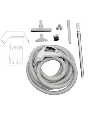 Aspirtech Ensemble de luxe boyau 40 pieds et accessoires poignée On/Off (avec barrure)