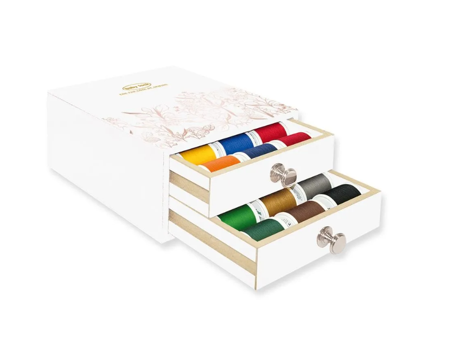 Madeira Coffret Baby Lock Madeira Mini Blanc Sensa Green – 1100 verges / 1000 m, 30 bobines