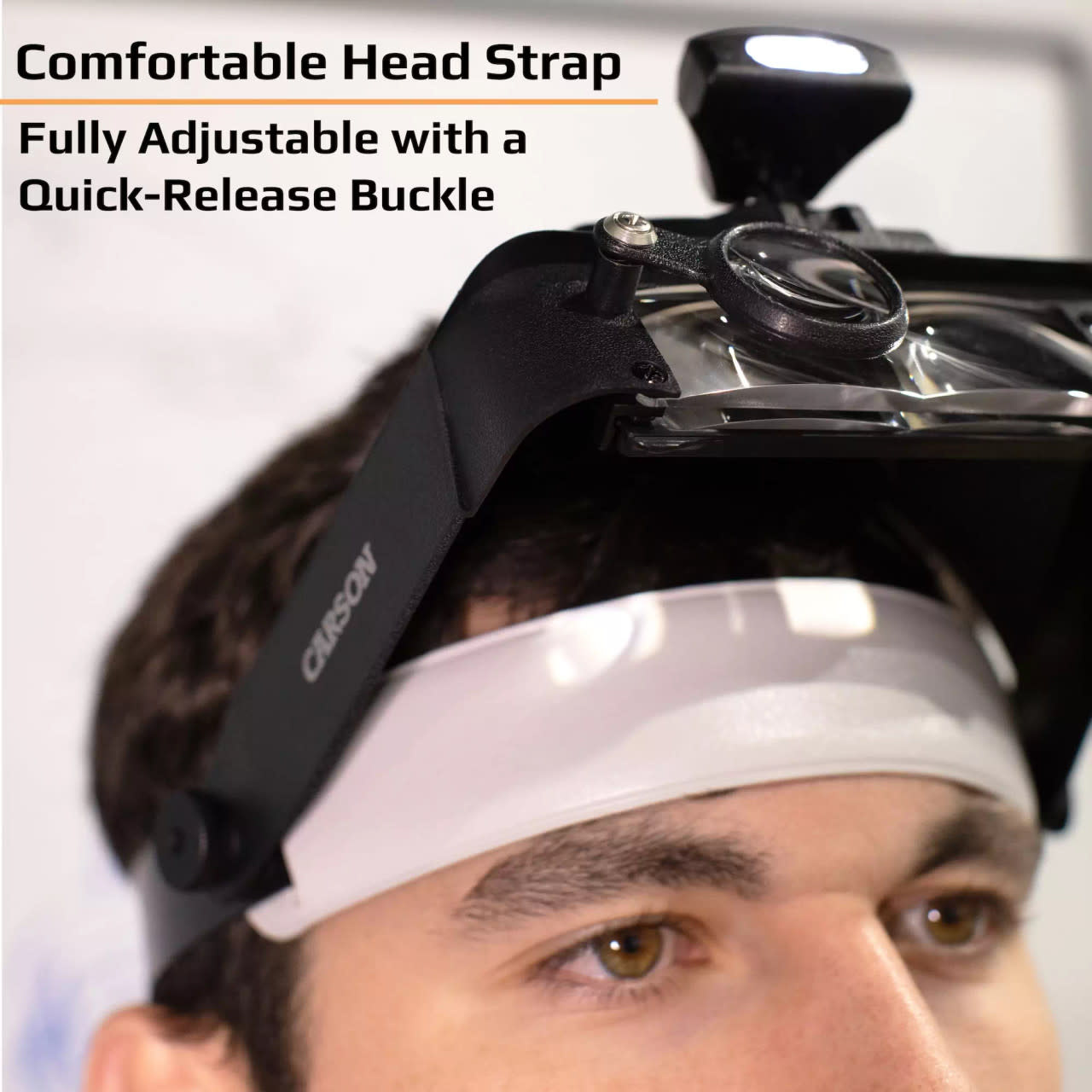 Carson Optical The LumiVisor™ 2x/3x/5x/6x Magnification LED Lit Head Visor Magnifier