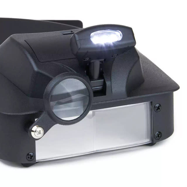 Carson Optical LumiVisor™ Viseur frontal lumineux à DEL avec grossissement 2x/3x/5x/6x
