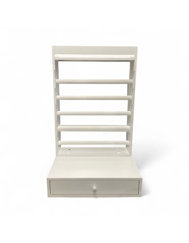 L'Atelier a Many & Famille white stabilizer stand with drawer