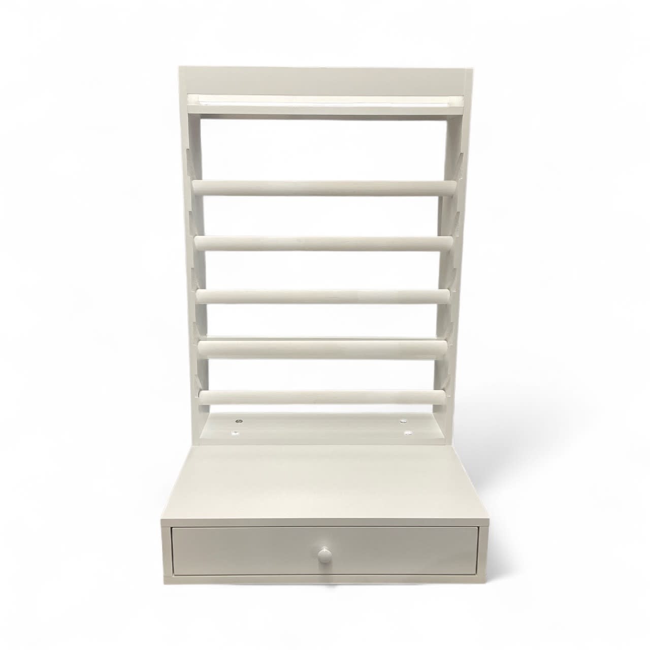 L'Atelier a Many & Famille white stabilizer stand with drawer