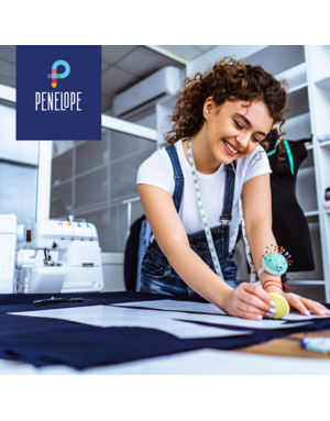 Pénélope Pattern adjustment and creation of the basic template - PANTS/SKIRT