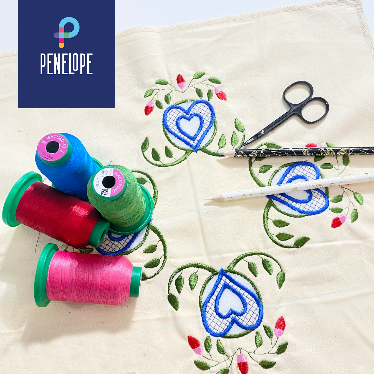 Pénélope Richelieu embroidery technique