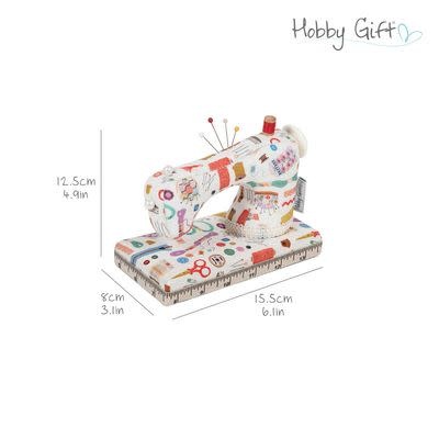 Hobby Pelote à épingles motif machine à coudre