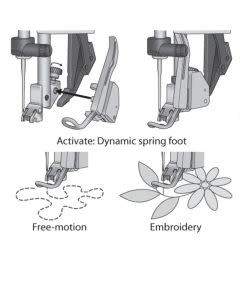Pfaff Pfaff pied à broder à ressort 6D groupe L
