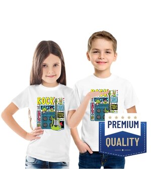 Pénélope t-shirts à sublimation pour enfants (95 % polyester, 5 % élasthanne) avec sensation de coton super doux.