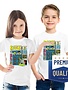 Pénélope Children's sublimation t-shirts (95% polyester, 5% spandex) with an ultra-soft cotton-like feel