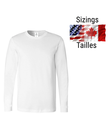 Pénélope T-shirts à manches longues pour adultes en sublimation blanc super doux (95 % polyester - 5 % spandex) Pénélope T-shirts à manches longues pour adultes en sublimation blanc super doux (95 % polyester - 5 % spandex)