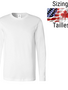 Pénélope Super soft white long-sleeve sublimation T-shirts for adults (95% polyester – 5% spandex)