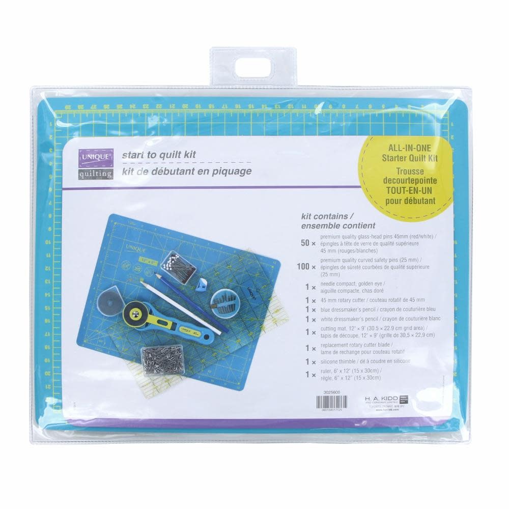 Unique Trousse de courtepointe pour débutant UNIQUE - 8mcx ( pré-commande )