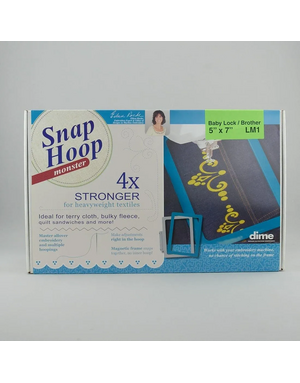 DIME DIME Snap Hoop Monster Magnetic Hoop 5 in x 7 in, Baby Lock and Brother Compatible