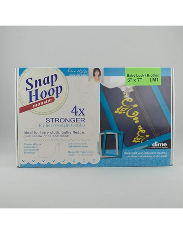 DIME DIME Snap Hoop Monster Magnetic Hoop 5 in x 7 in, Baby Lock and Brother Compatible