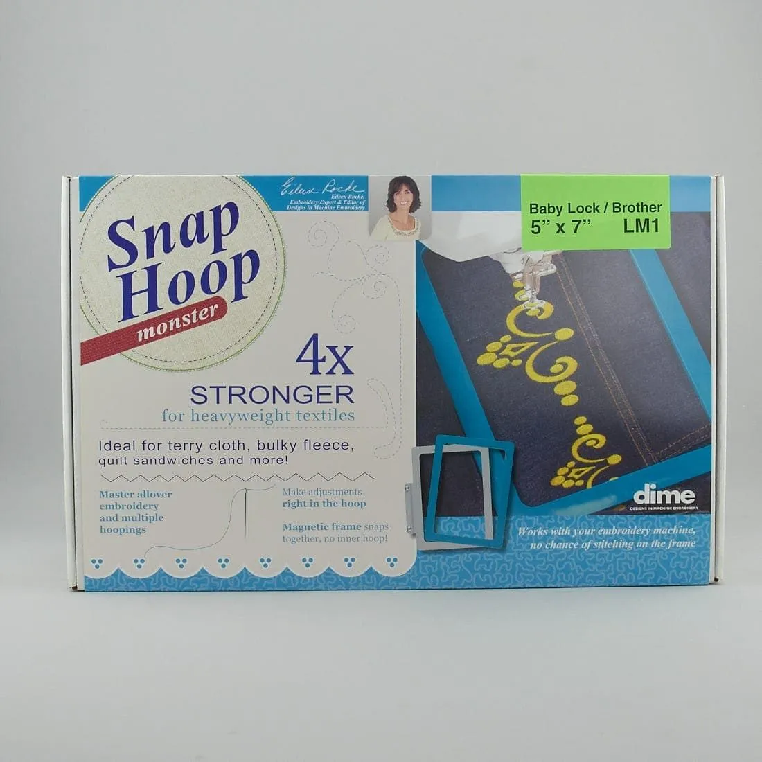 DIME DIME Snap Hoop Monster Magnetic Hoop 5 in x 7 in, Baby Lock and Brother Compatible