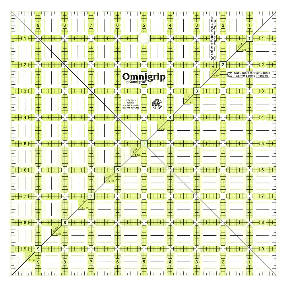 OMNIGRIP OMNIGRIP Ruler - 10" x 10" (25.4 x 25.4cm)