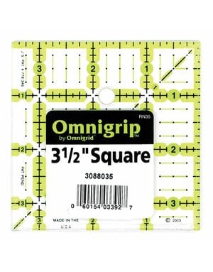 OMNIGRIP Règle de carrés OMNIGRIP - 31⁄2″ x 31⁄2″ (8.9 x 8.9cm)