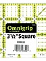 OMNIGRIP Règle de carrés OMNIGRIP - 31⁄2″ x 31⁄2″ (8.9 x 8.9cm)