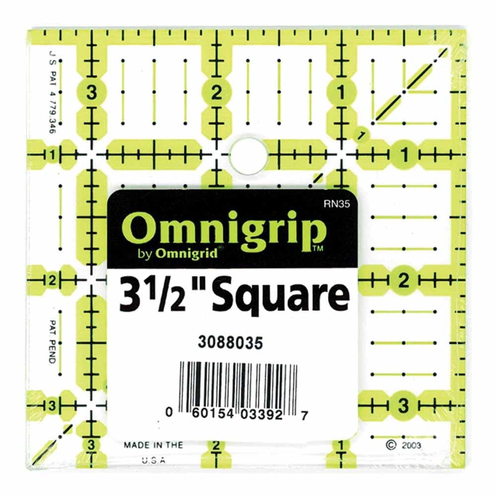 OMNIGRIP Règle de carrés OMNIGRIP - 31⁄2″ x 31⁄2″ (8.9 x 8.9cm)