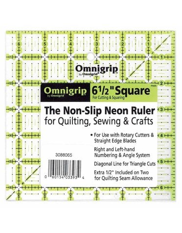 OMNIGRIP Règle OMNIGRIP - 61⁄2″ x 61⁄2″ (16.5 x 16.5cm)