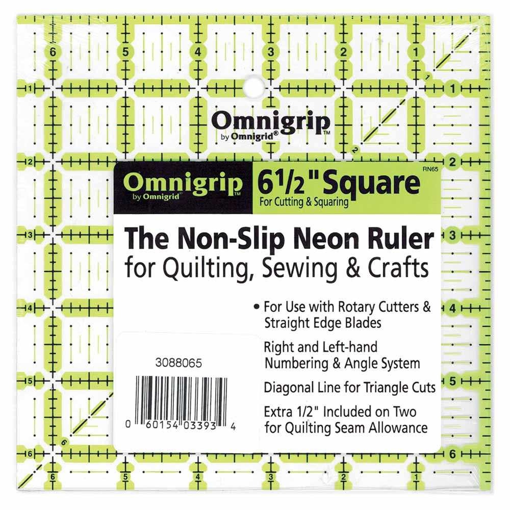 OMNIGRIP OMNIGRIP Ruler - 61⁄2″ x 61⁄2″ (16.5 x 16.5cm)