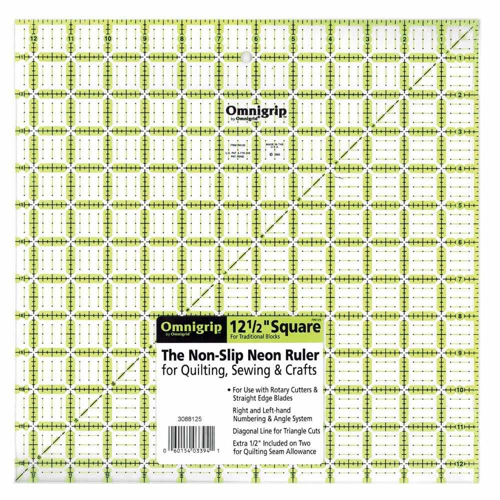 OMNIGRIP OMNIGRIP Ruler - 121⁄2″ x 121⁄2″ (31.75 x 31.75cm)