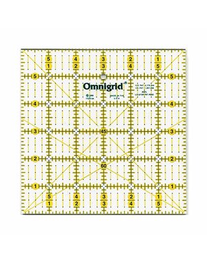 Omnigrid OMNIGRID Ruler with Angles - 6″ x 6″ (15.2 x 15.2cm)