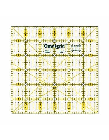 Omnigrid Règle avec angles OMNIGRID - 6″ x 6″ (15.2 x 15.2cm)