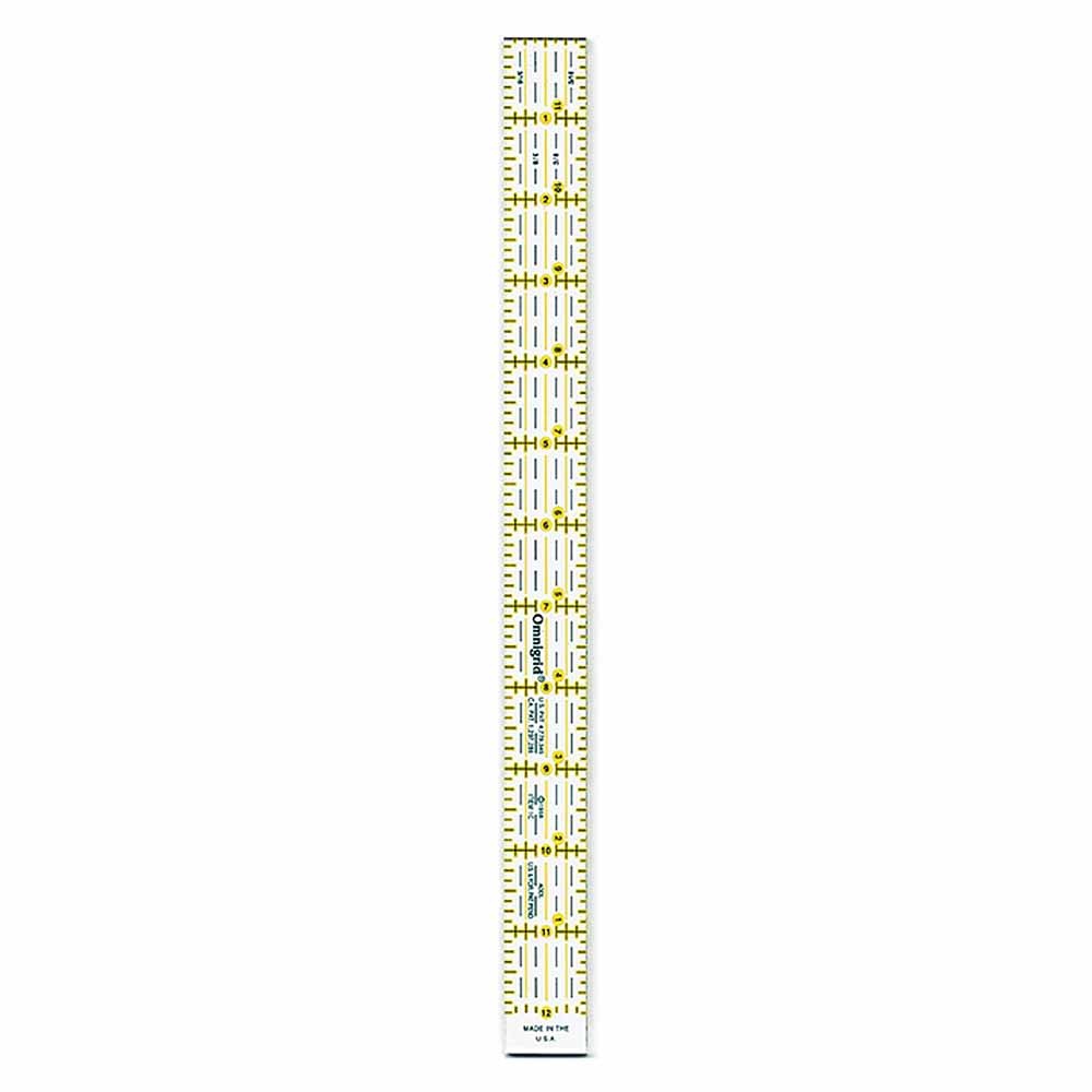 Omnigrid OMNIGRID Ruler - 1″ x 12″ (2.5 x 30.5cm)