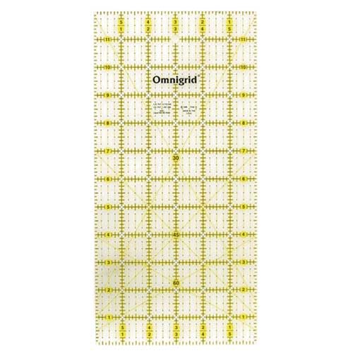 Omnigrid OMNIGRID Ruler - 6″ x 12″ (15.2 x 30.5cm)