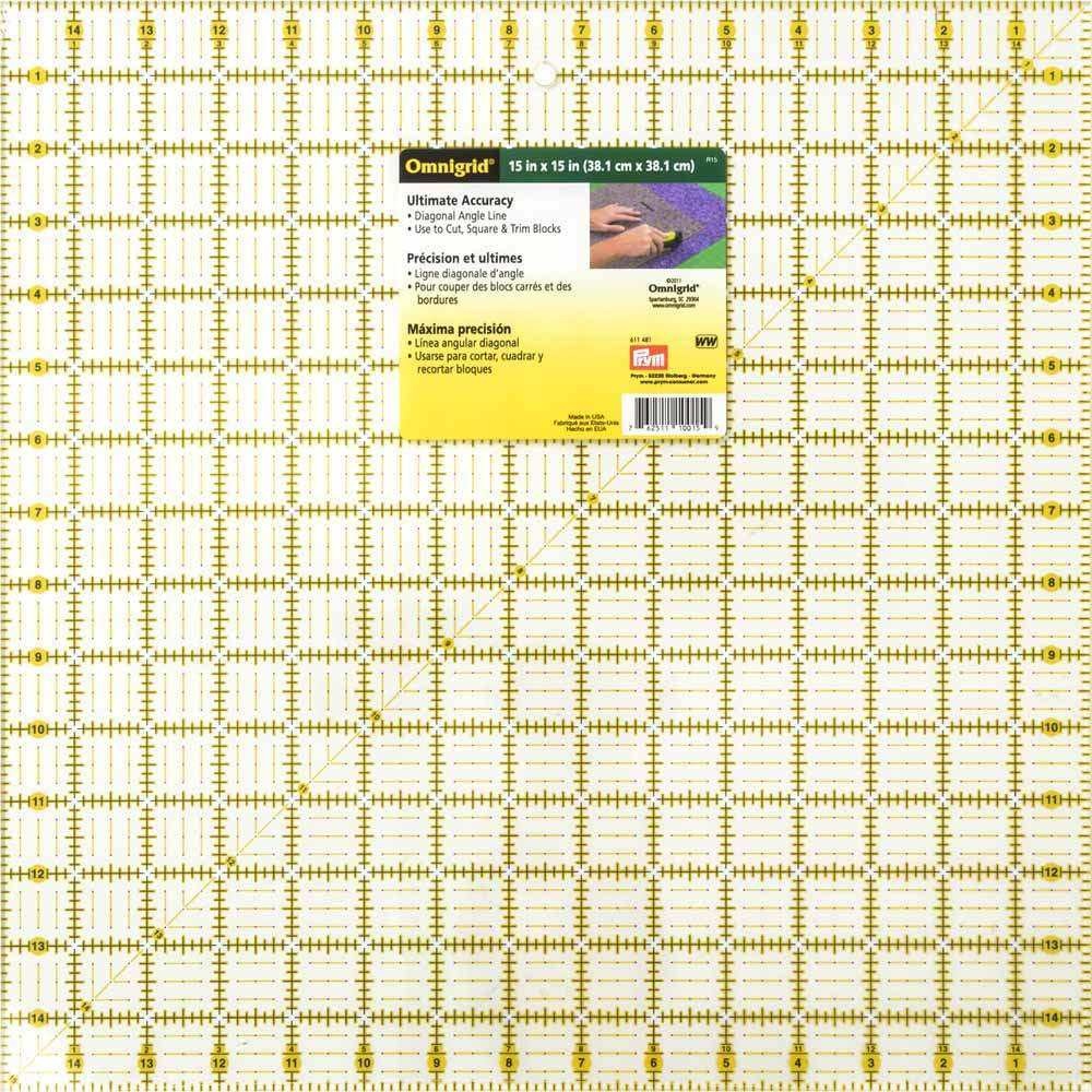 Omnigrid Règle OMNIGRID - 15″ x 15″ (38 x 38cm)