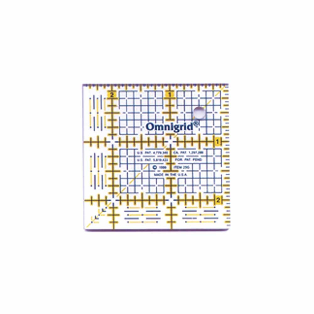 Omnigrid OMNIGRID Ruler with Grid - 21⁄2″ x 21⁄2″ (6.3 x 6.3cm)