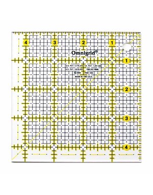 Omnigrid Règle OMNIGRID avec grille - 41⁄2″ x 41⁄2″ (11.4 x 11.4cm)