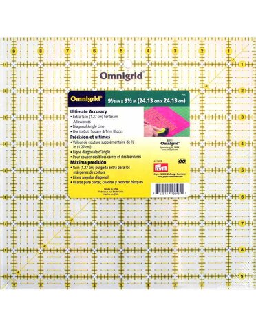 Omnigrid Règle OMNIGRID - 91⁄2″ x 91⁄2″ (24.1 x 24.1cm)