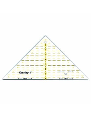 Omnigrid OMNIGRID Triangle Ruler for 1⁄4″ Square Triangles - 8″ (20.3cm)