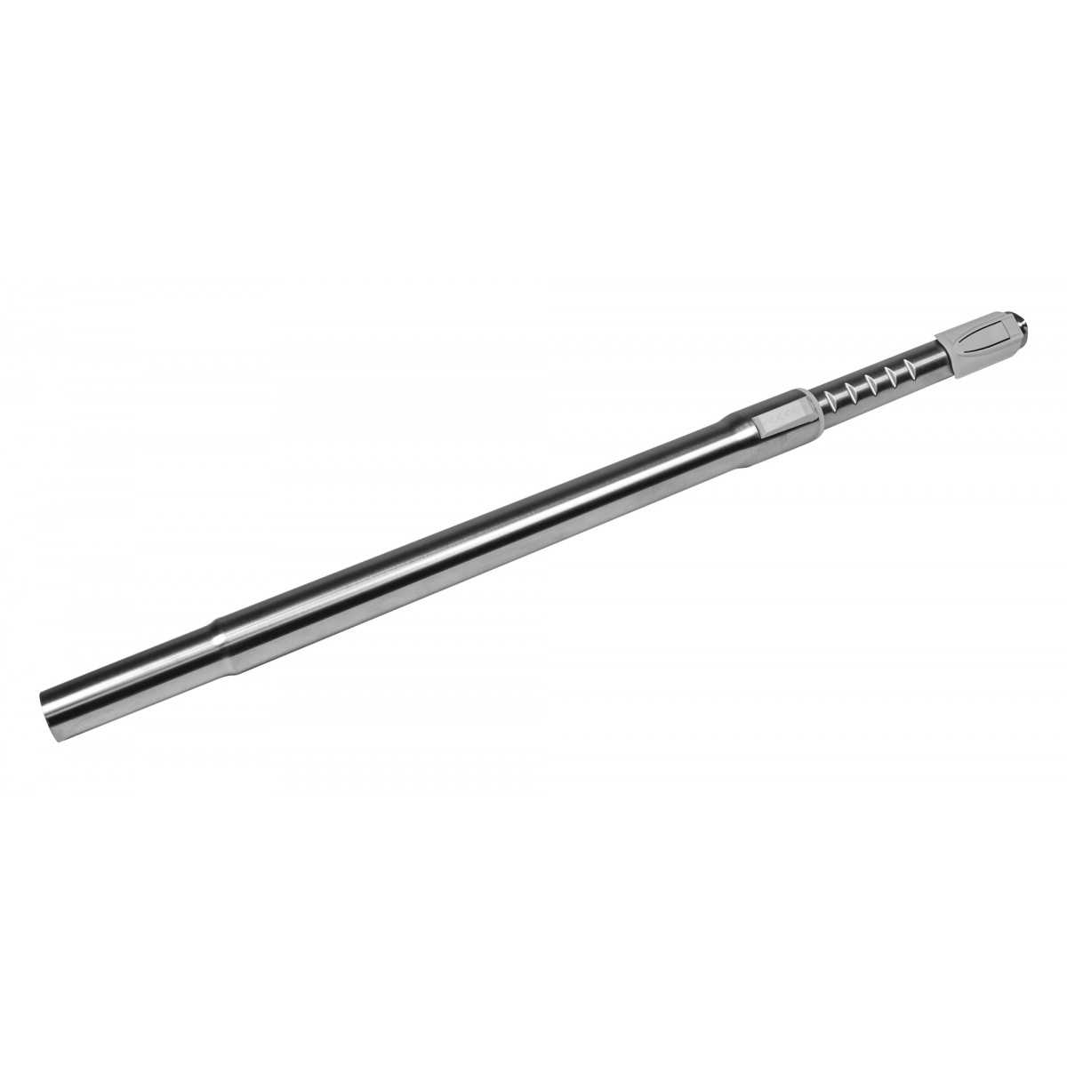 Aspirtech Stainless steel telescopic wand with button hole and thumb saver protection 1¼” x 38”