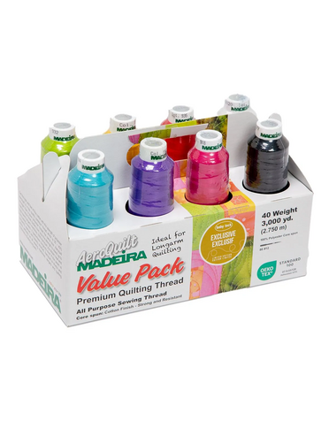 Madeira Madeira Aeroquilt 8 Cone Jewel Tones Value Pack