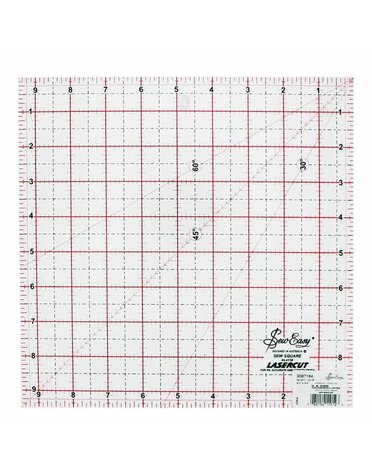 Sew Easy Règle de carrés SEW EASY - 91⁄2″ x 91⁄2″ (24.1 x 24.1cm)