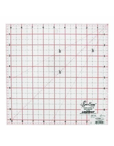 Sew Easy SEW EASY Square Ruler - 91⁄2″ x 91⁄2″ (24.1 x 24.1cm)