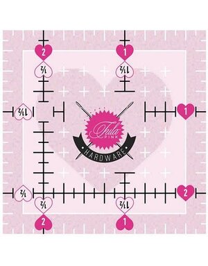 Tula Pink collection Tula Pink 2.5in x 2.5in Non Slip Heart Ruler